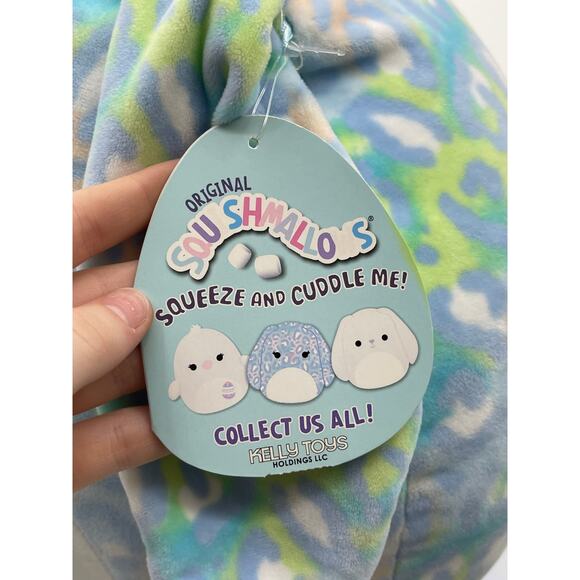 Squishmallows Kelly Toys Elizabella 14 inch Blue Plush Stuffed Toy NEW Rabbit - Picture 12 of 13
